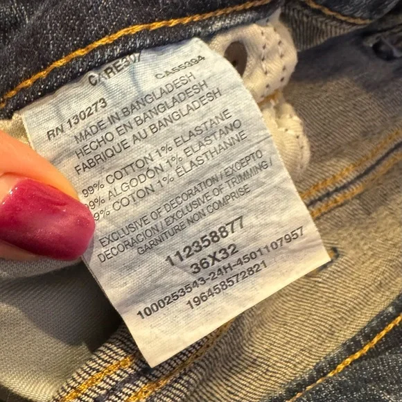 Wrangler peak comfort relaxed boot Men's Classic Blue Straight Jeans size 36x32 - Picture 11 of 15